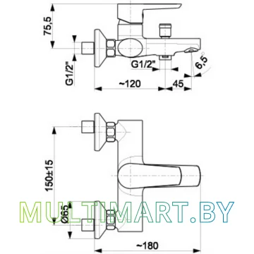 Смеситель Armatura Narva 5224-010-81 картинка 2